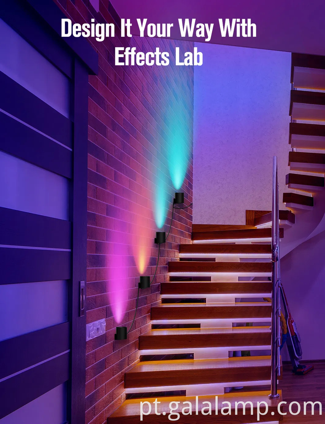 Modern Smart Control RGB Tuya Music Sync Corredor Round Head Single Cabeça 5W Bedroom Scândega à prova d'água Lâmpada de parede liderada por aro interior